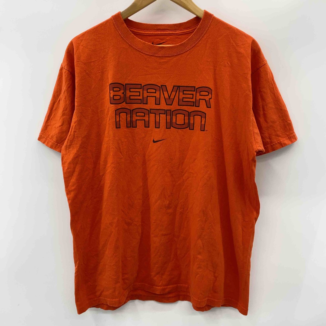 NIKE(ナイキ)のNIKE BEAVER NATION メンズ ナイキ プリント Tシャツ 半袖 オレンジ メンズのトップス(Tシャツ/カットソー(半袖/袖なし))の商品写真