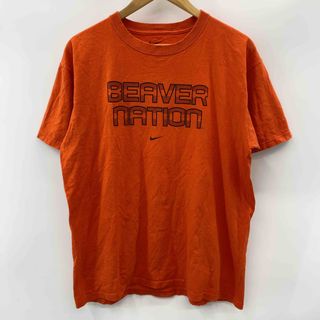 ナイキ(NIKE)のNIKE BEAVER NATION メンズ ナイキ プリント Tシャツ 半袖 オレンジ(Tシャツ/カットソー(半袖/袖なし))