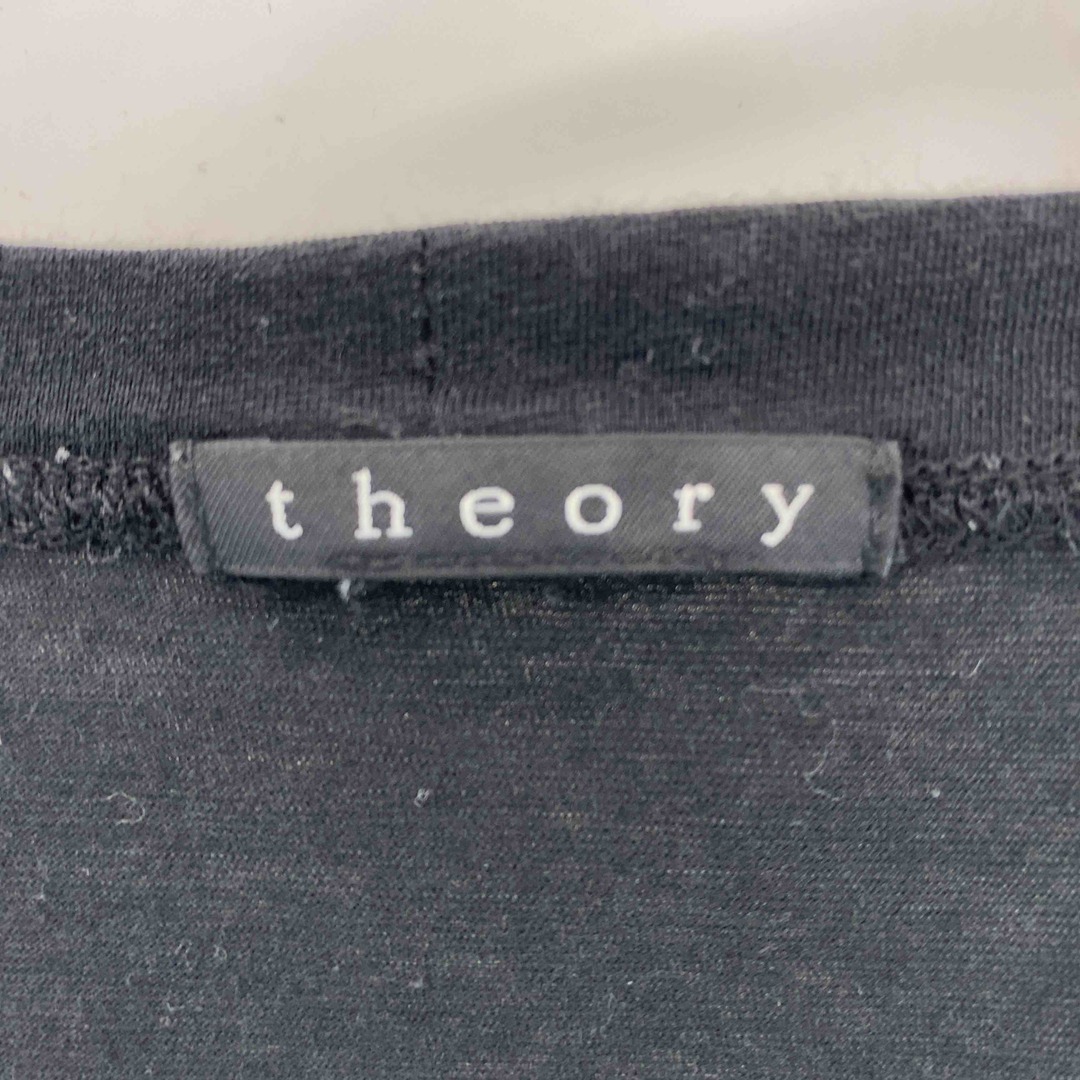 theory(セオリー)のtheory レディース セオリー Tシャツ　半袖　アシンメトリー　黒 レディースのトップス(Tシャツ(半袖/袖なし))の商品写真