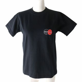 バレンシアガ(Balenciaga)の未使用品△正規品 BALENCIAGA バレンシアガ 20SS 612964 UNIFORM LOGO TEE ユニフォームロゴ 半袖 Tシャツ レディース 黒 M 定価64,900円(Tシャツ(半袖/袖なし))