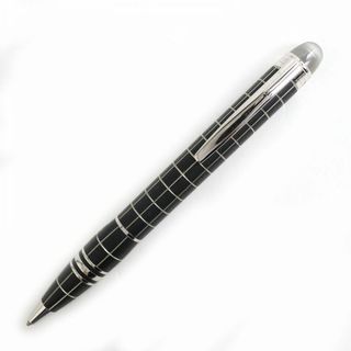 モンブラン(MONTBLANC)の良品△MONTBLANC モンブラン スターウォーカー メタルラバー PIX ホワイトスター ツイスト式 ボールペン 黒×シルバー ドイツ製 筆記確認◎(ペン/マーカー)