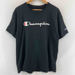 チャンピオン(Champion)のChampion メンズ チャンピオン プリント Tシャツ 半袖 黒(Tシャツ/カットソー(半袖/袖なし))