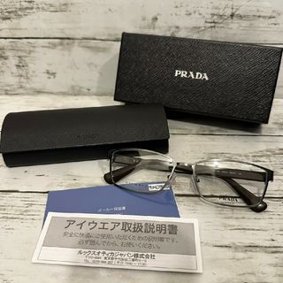 PRADA - PRADA プラダ ティアドロップ サングラス シルバー SPR66Xの