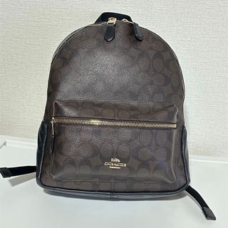 コーチ(COACH)のCOACH レザー シグネチャー リュックサック バックパック F32200(リュック/バックパック)