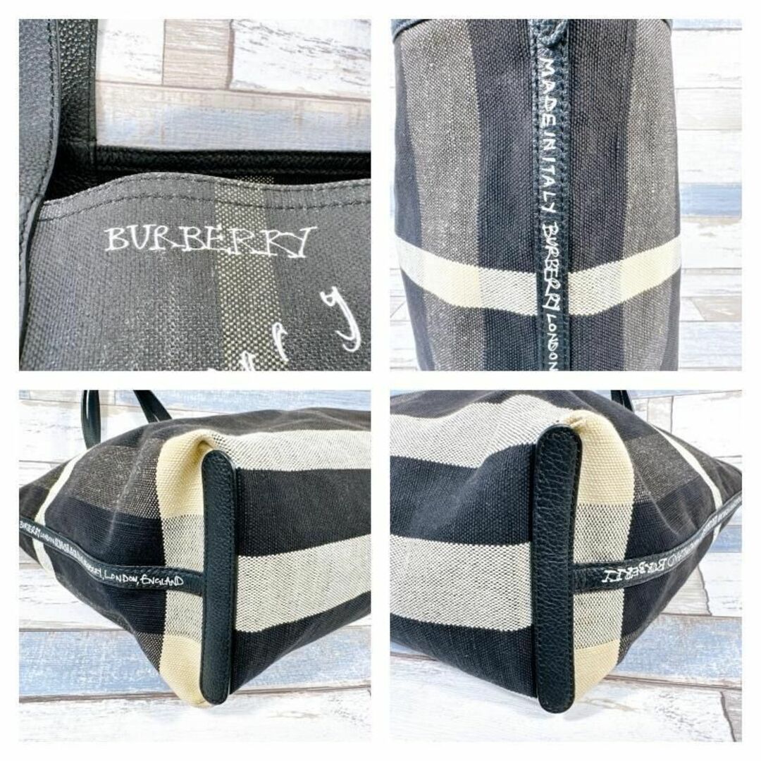 BURBERRY(バーバリー)のBURBERRY バーバリー ドゥードル リバーシブルトートバッグ チェック レディースのバッグ(トートバッグ)の商品写真