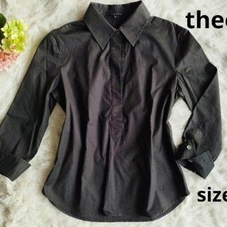 セオリー(theory)のtheory セオリー シャツ size2/黒 　 レディース(シャツ/ブラウス(長袖/七分))