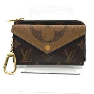 ルイヴィトン(LOUIS VUITTON)のLOUIS VUITTON ルイヴィトン モノグラム リバース ポルトカルト レクト ヴェルソ カードケース 美品 a2049(パスケース/IDカードホルダー)