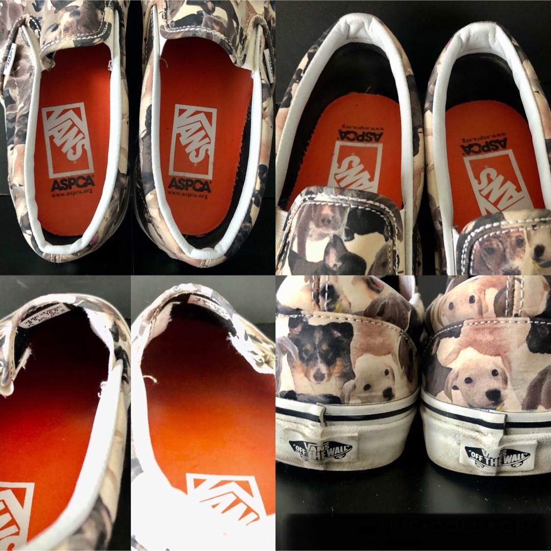 VANS(ヴァンズ)の仔犬総柄 26.5★VANS スリッポン★ASPCA Puppiesコラージュ メンズの靴/シューズ(スニーカー)の商品写真