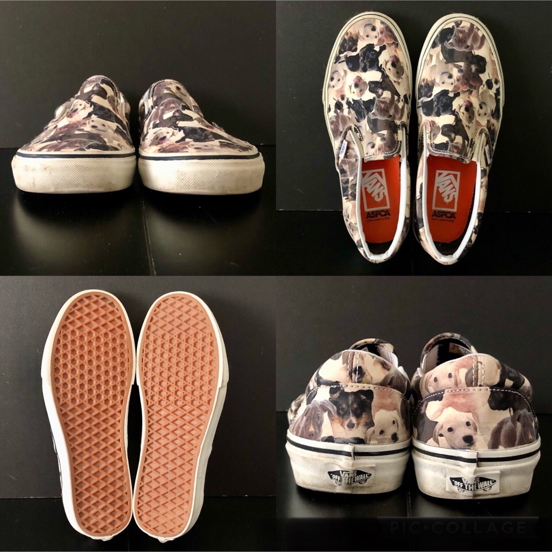 VANS(ヴァンズ)の仔犬総柄 26.5★VANS スリッポン★ASPCA Puppiesコラージュ メンズの靴/シューズ(スニーカー)の商品写真