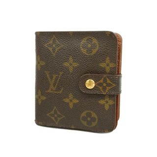 ルイヴィトン(LOUIS VUITTON)の【4fd4437】ルイヴィトン 財布/モノグラム/コンパクトジップ/M61667/ブラウン【中古】メンズ/レディース/ユニセックス(財布)