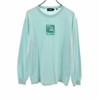 エクストララージ(XLARGE)のエクストララージ 長袖 Tシャツ M ブルー系 XLARGE ロンT メンズ 古着 【240226】(Tシャツ/カットソー(七分/長袖))