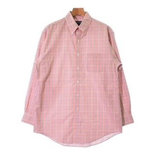 ブルックスブラザース(Brooks Brothers)のBrooks Brothers カジュアルシャツ M オレンジ系(チェック) 【古着】【中古】(シャツ)