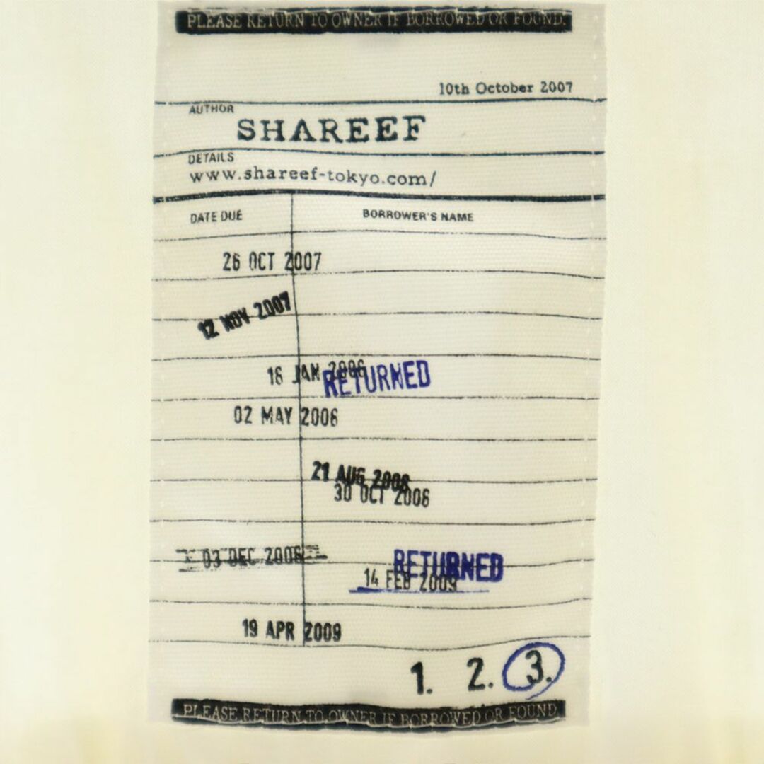 SHAREEF(シャリーフ)のシャリーフ 日本製 リネン 長袖 バンドカラー シャツ 3 ホワイト系 SHAREEF メンズ 古着 【240226】 メンズのトップス(シャツ)の商品写真