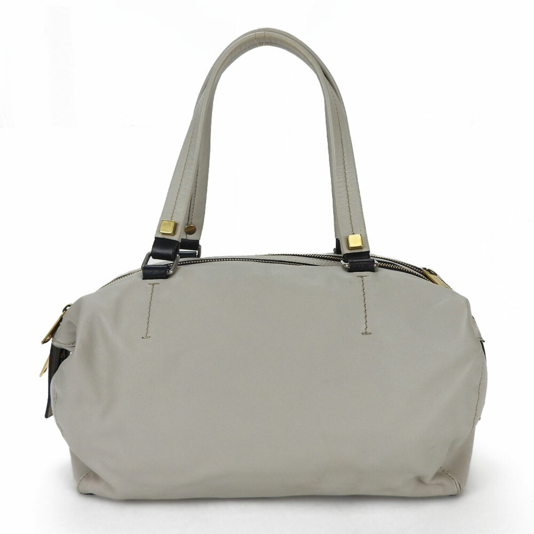 celine(セリーヌ)の【中古】 セリーヌ ハンドバッグ マリーヌ 166393FTS.08GC レザー ライトグレー - スモールボストン レディース 女性 CELINE レディースのバッグ(ハンドバッグ)の商品写真