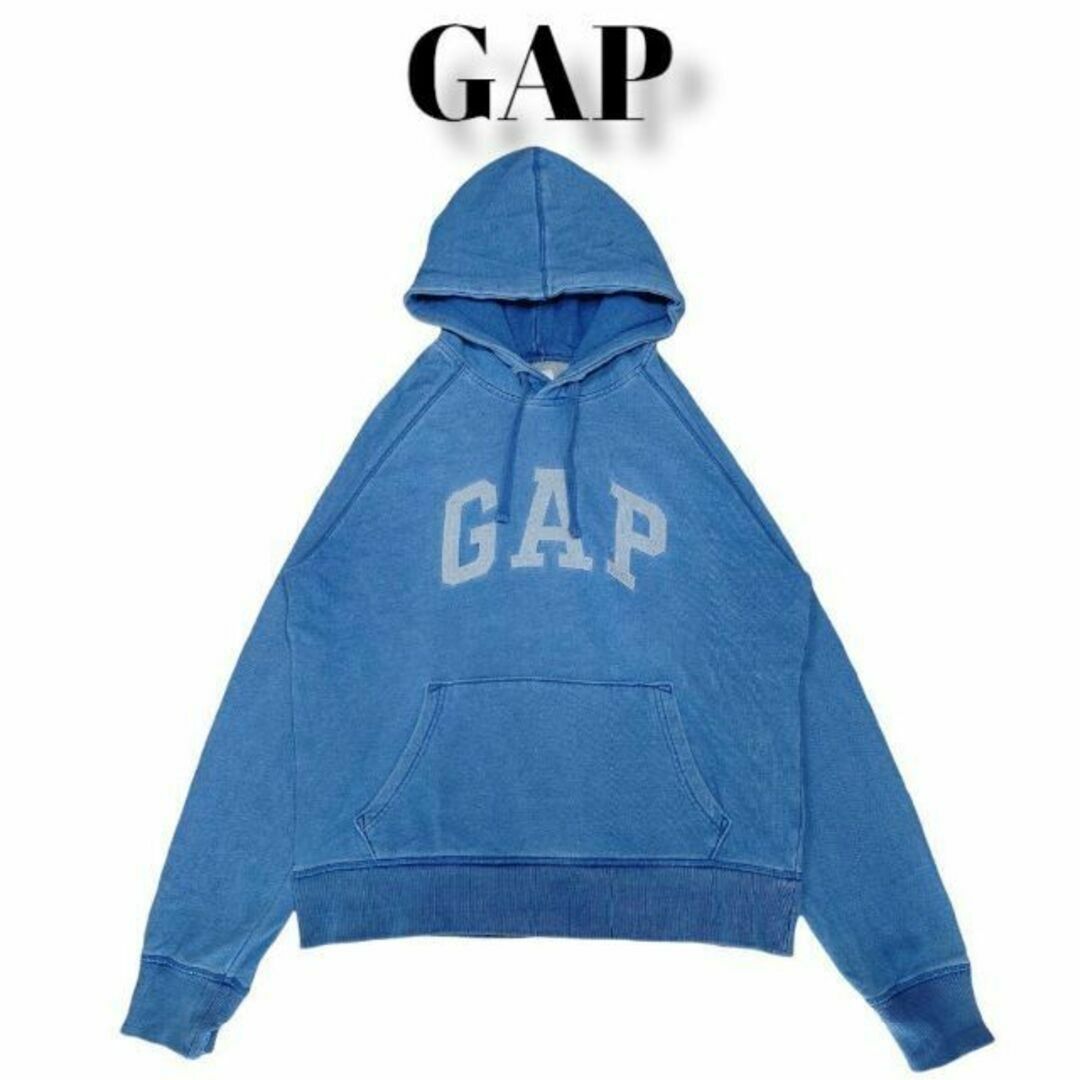 GAP - GAP デニム風 希少カラー スウェットパーカー 古着 ギャップ