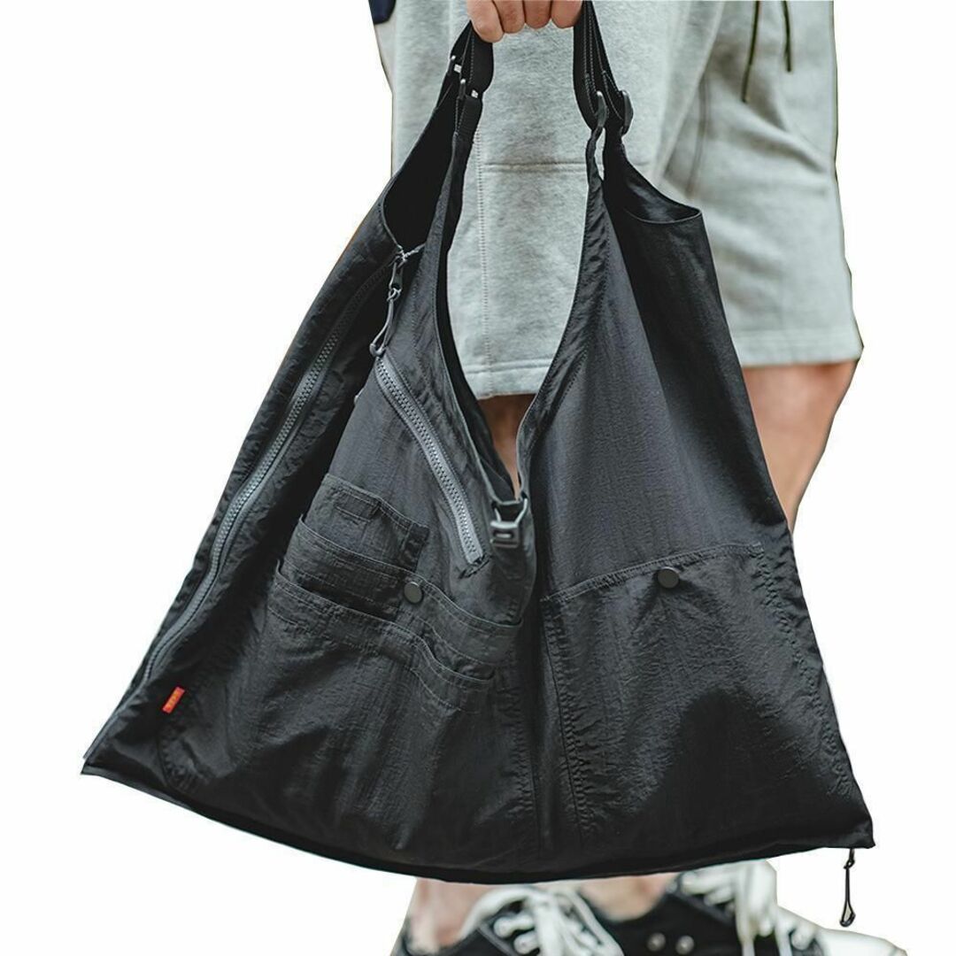 オシャレさん必見◆着るバッグ◆ 2WAY タクティカル ベスト＆バッグ【BLK】 メンズのトップス(パーカー)の商品写真