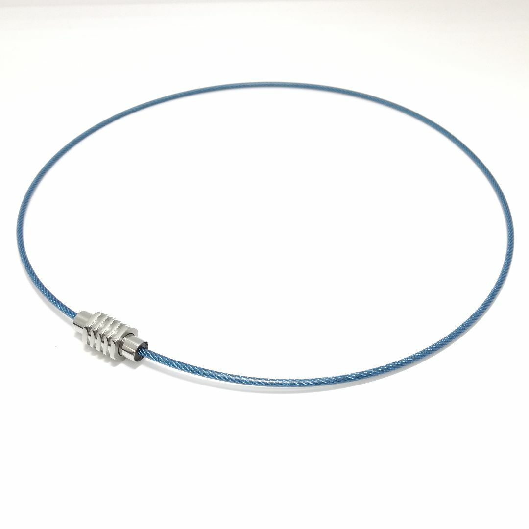 PLUSCROSS KW BL/SV 45cm 電磁波対策 健康 ストレス レディースのアクセサリー(ネックレス)の商品写真