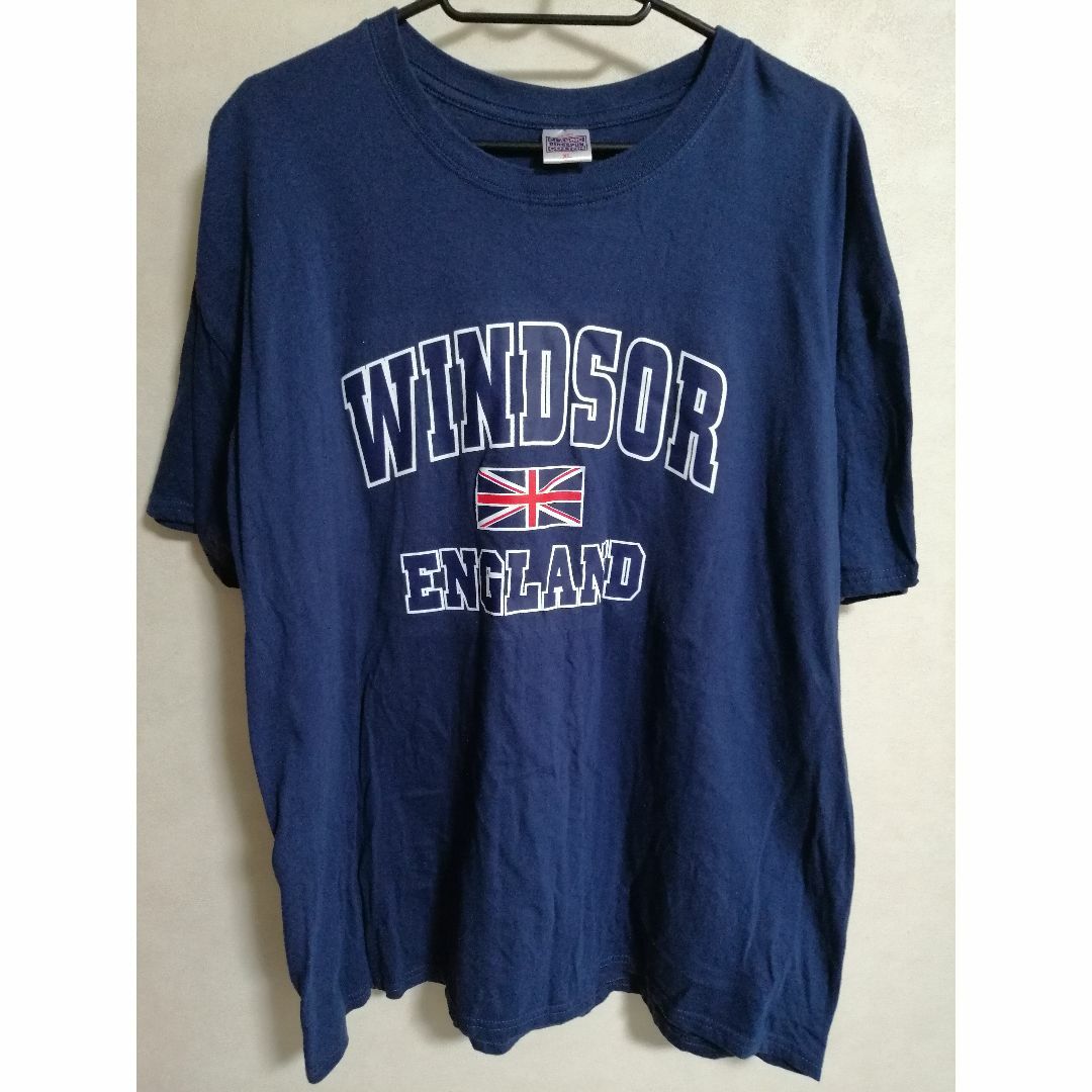 【F☆T様専用】WINDSOR ENGLAND　ネイビーブルー　Tシャツ メンズのトップス(Tシャツ/カットソー(半袖/袖なし))の商品写真