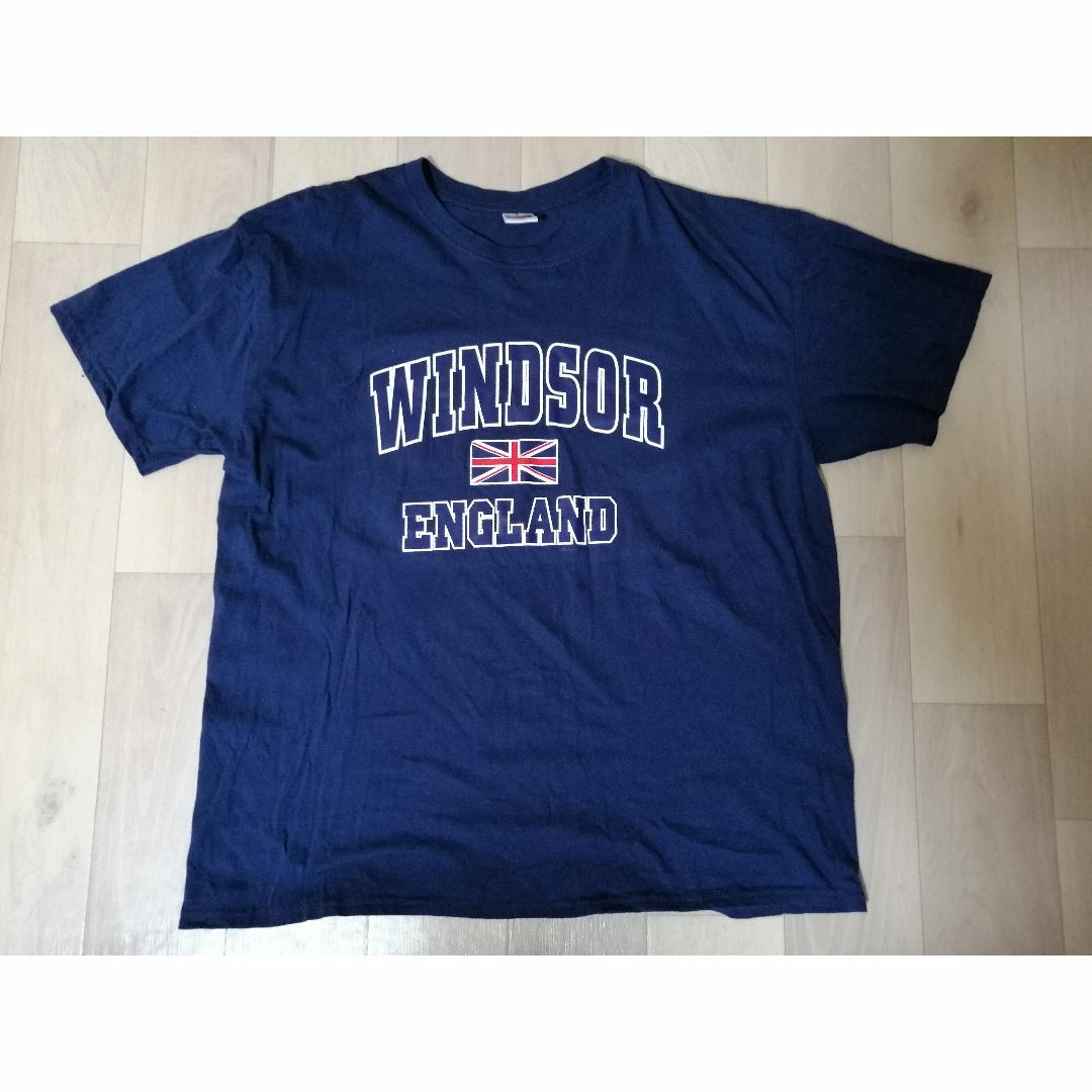 【F☆T様専用】WINDSOR ENGLAND　ネイビーブルー　Tシャツ メンズのトップス(Tシャツ/カットソー(半袖/袖なし))の商品写真