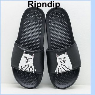 リップンディップ(RIPNDIP)のRIPNDIP サンダル 22.0 Lord Nermal Slide ブラック(サンダル)