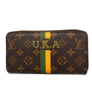 ルイヴィトン(LOUIS VUITTON)の【4fd4574】ルイヴィトン 長財布/モノグラム/マイLVヘリテージ/ジッピーウォレット/M42616/ブラウン/グリーン【中古】メンズ(財布)