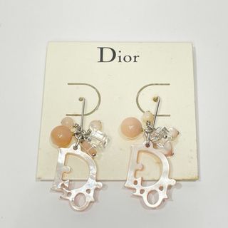 Christian Dior - Christian Dior ピアス ロゴ カラーストーン