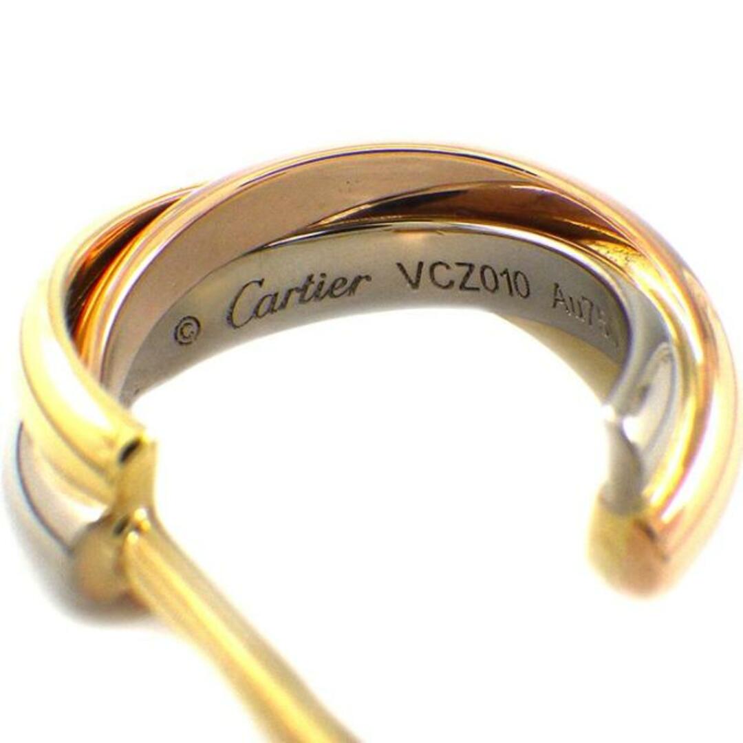 Cartier(カルティエ)のカルティエ Cartier ピアス トリニティ B8017100 フープ スリーカラー K18PG K18WG K18YG 【中古】 レディースのアクセサリー(ピアス)の商品写真