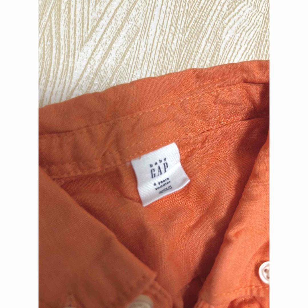 GAP(ギャップ)のGAP 長袖シャツ　105cm キッズ/ベビー/マタニティのキッズ服男の子用(90cm~)(Tシャツ/カットソー)の商品写真