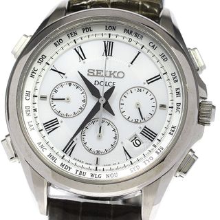 セイコー(SEIKO)のセイコー SEIKO SADA039/8B92-0AJ0 ドルチェ クロノグラフ ソーラー電波 メンズ 良品 保証書付き_803673(腕時計(アナログ))