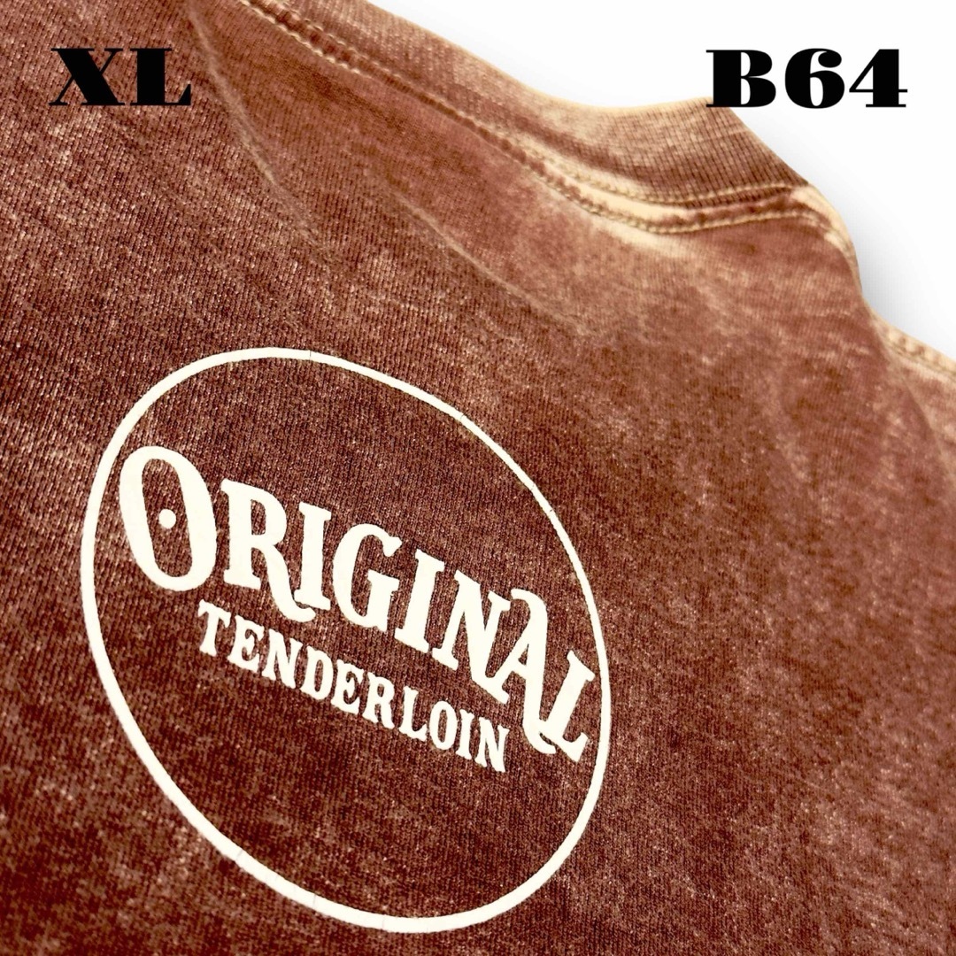 希少品! TENDERLOIN 長袖Tシャツ ロンT ACID XXX 茶 XL 希少品! TENDERLOIN 長袖Tシャツ ロンT ACID XXX 茶 XL