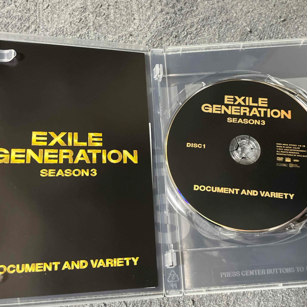 EXILE(エグザイル)のEXILE　GENERATION　SEASON3 DVD エンタメ/ホビーのDVD/ブルーレイ(お笑い/バラエティ)の商品写真