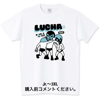 プリントスター(Printstar)のプロレス Tシャツ ダブルラリアット ルチャリブレ マスクマン ミル・マスカラス(Tシャツ/カットソー(半袖/袖なし))