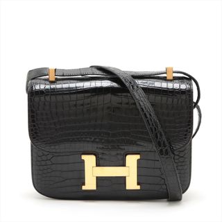 エルメス(Hermes)のエルメス コンスタンス23 ポロサス  ブラック レディース ショルダーバ(ショルダーバッグ)