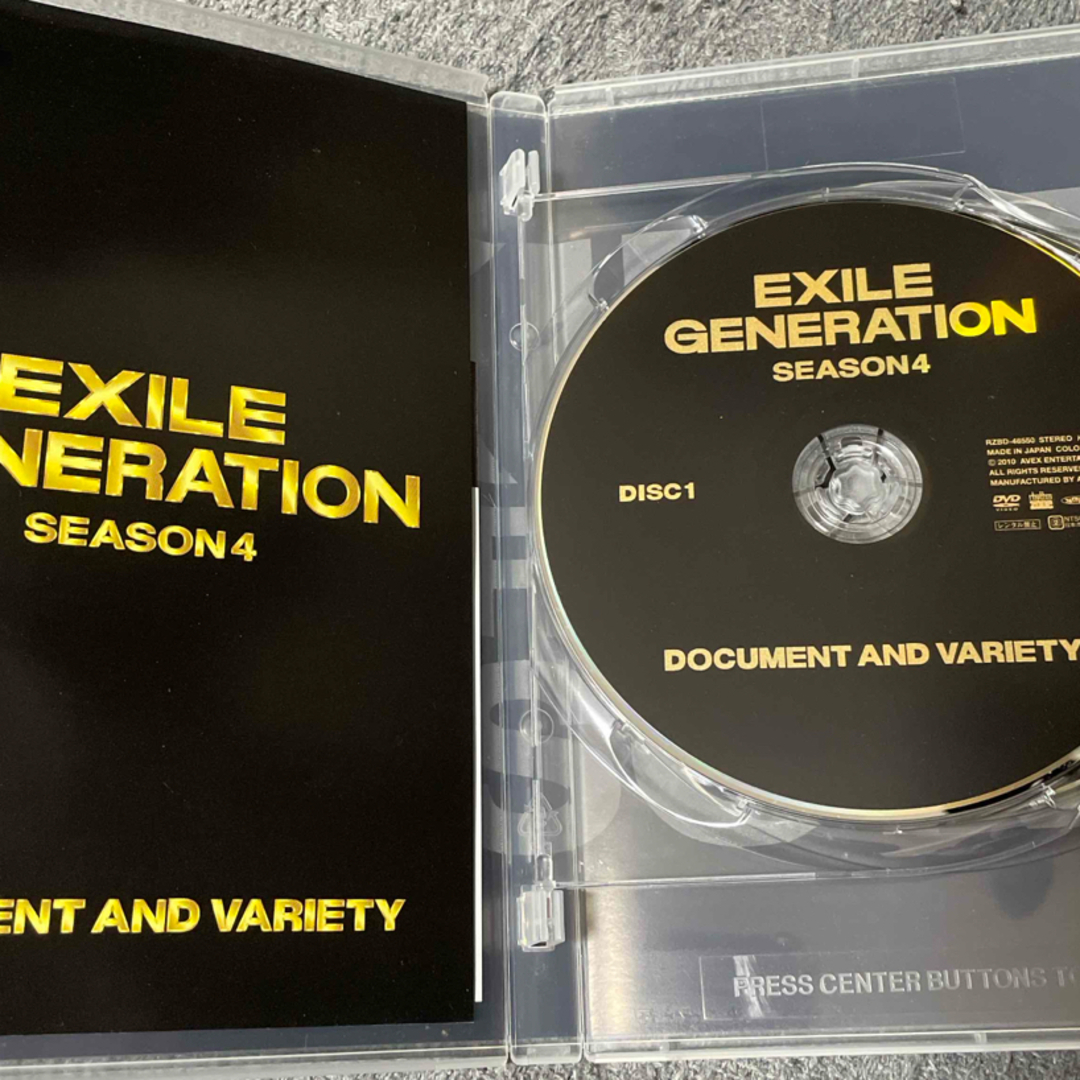 EXILE(エグザイル)のEXILE　GENERATION　SEASON4 DVD エンタメ/ホビーのDVD/ブルーレイ(お笑い/バラエティ)の商品写真