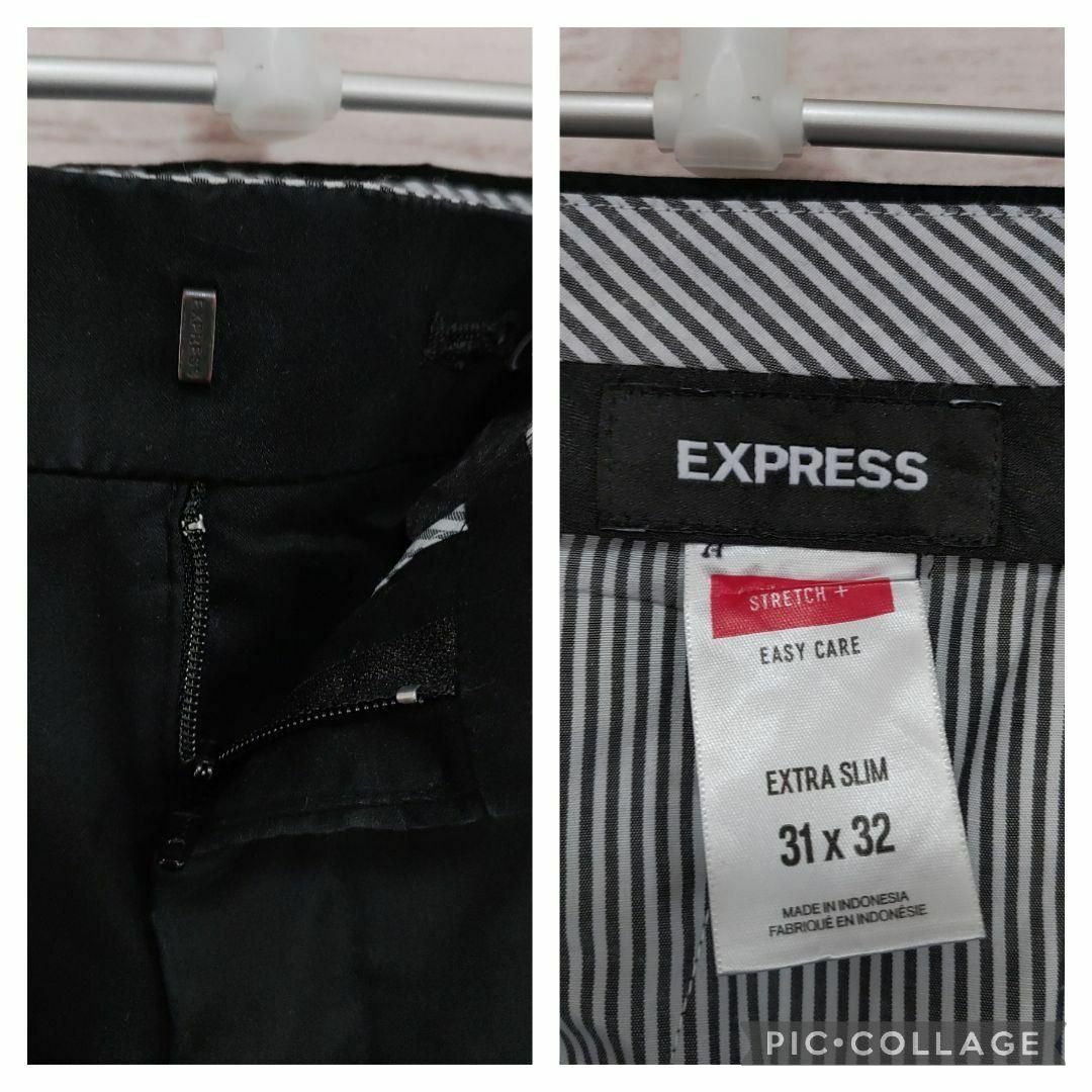 EXPRESS(エクスプレス)のEXPRESS　エクスプレス　31×32　スラックス　ブラック　古着　パンツ その他のその他(その他)の商品写真