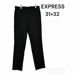 エクスプレス(EXPRESS)のEXPRESS　エクスプレス　31×32　スラックス　ブラック　古着　パンツ(その他)