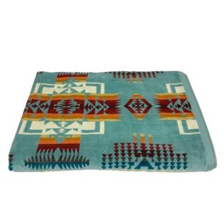 ペンドルトン(PENDLETON)のペンドルトン XB233-51128 バスタオル ブランケット 総柄 青 ※TP(タオル/バス用品)