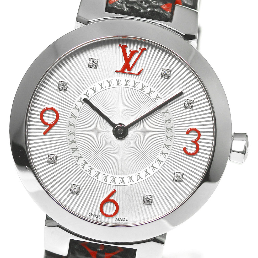 LOUIS VUITTON(ルイヴィトン)のルイ・ヴィトン LOUIS VUITTON Q12MG タンブール スリム 8Pダイヤ クォーツ レディース _800927 レディースのファッション小物(腕時計)の商品写真