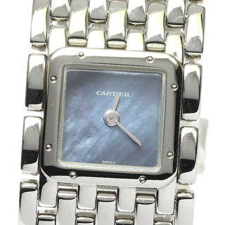 カルティエ(Cartier)のジャンク カルティエ CARTIER W61002T9 パンテール リュバン クォーツ レディース 保証書付き_797713(腕時計)