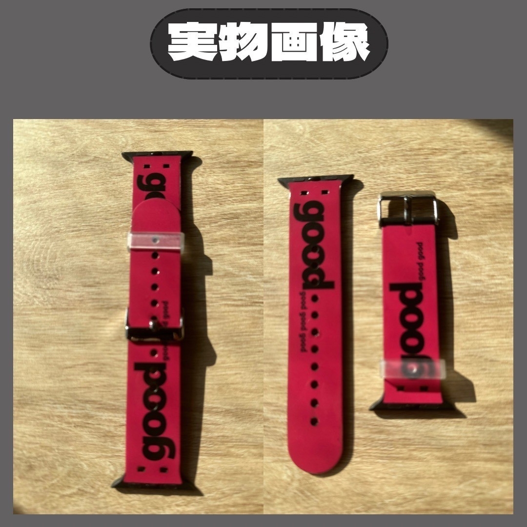 Apple Watch(アップルウォッチ)の★セール★Apple Watch バンド ベルト 38 40 41㎜ ピンク メンズの時計(ラバーベルト)の商品写真