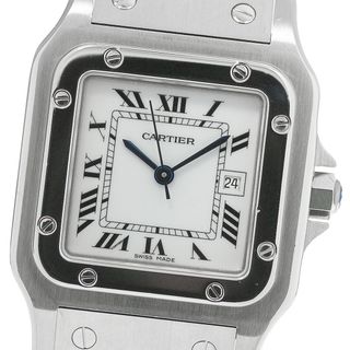 カルティエ(Cartier)のカルティエ CARTIER サントスガルベLM デイト 自動巻き メンズ メーカーOH済み_801921(腕時計(アナログ))