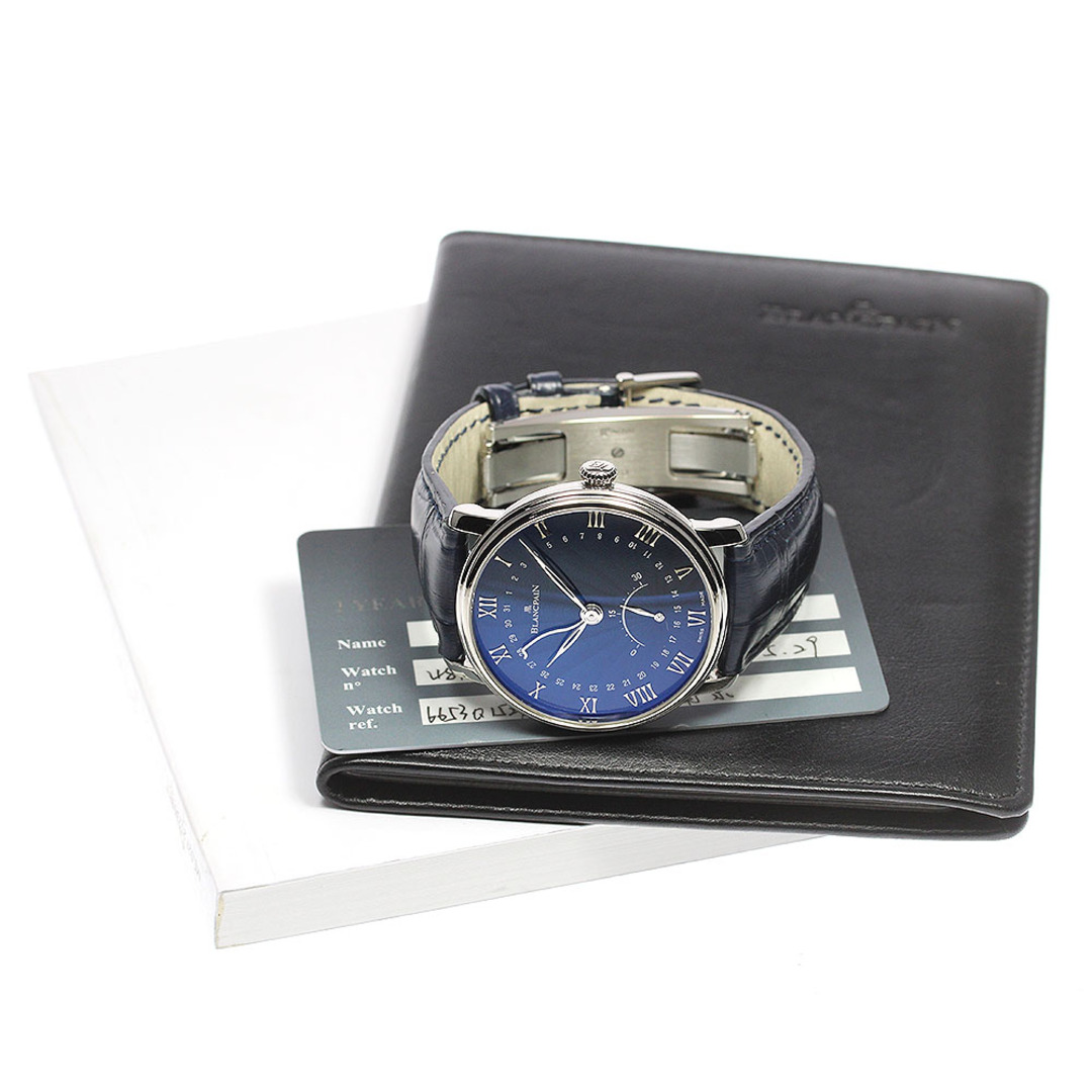BLANCPAIN(ブランパン)のブランパン Blancpain 6653Q-1529-55B ヴィルレ ウルトラスリム K18WG レトログラード 自動巻き メンズ 良品 保証書付き_800663 メンズの時計(腕時計(アナログ))の商品写真