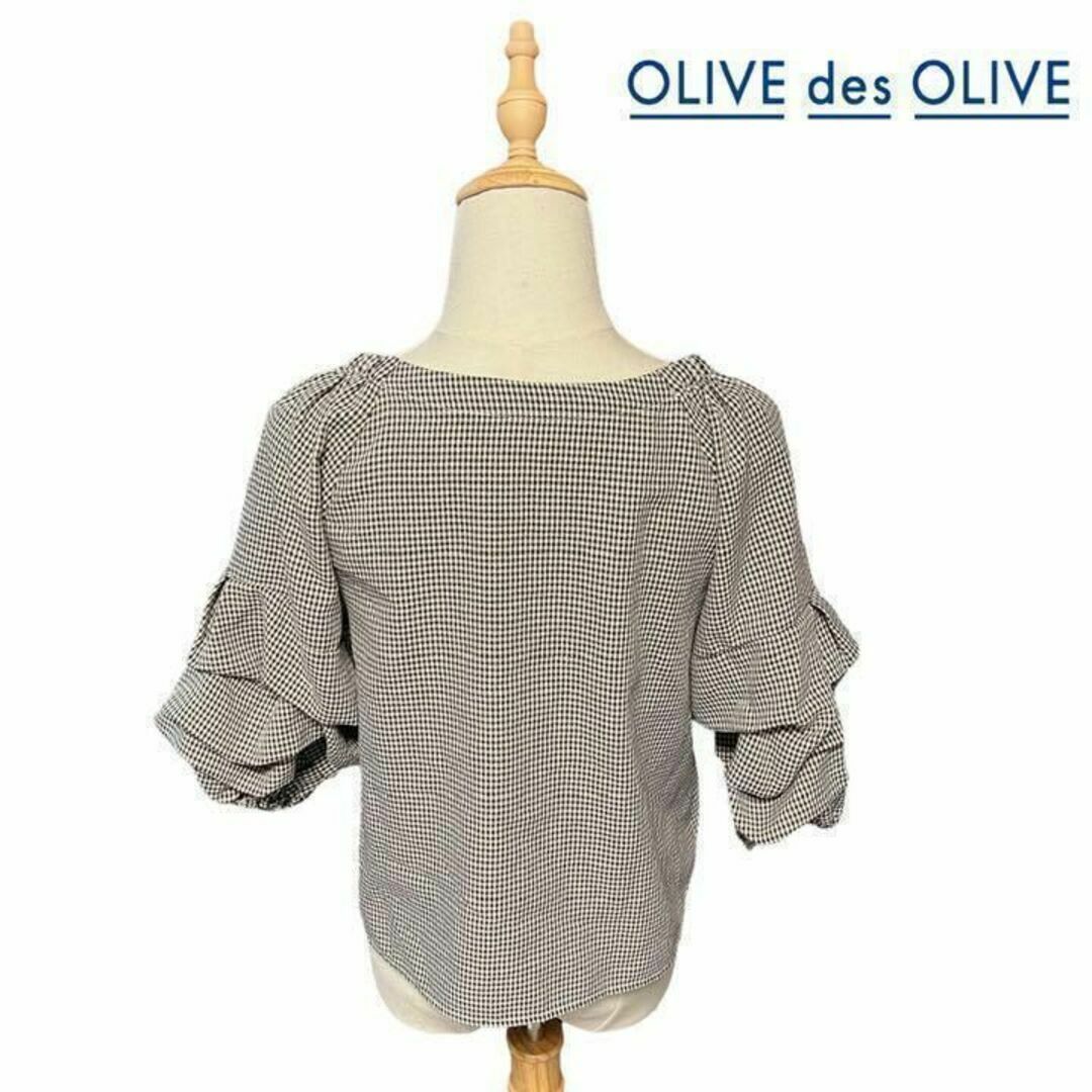 OLIVEdesOLIVE(オリーブデオリーブ)の【良品　送料無料】オリーブデオリーブ　ブラウス　サイズm レディースのトップス(シャツ/ブラウス(半袖/袖なし))の商品写真