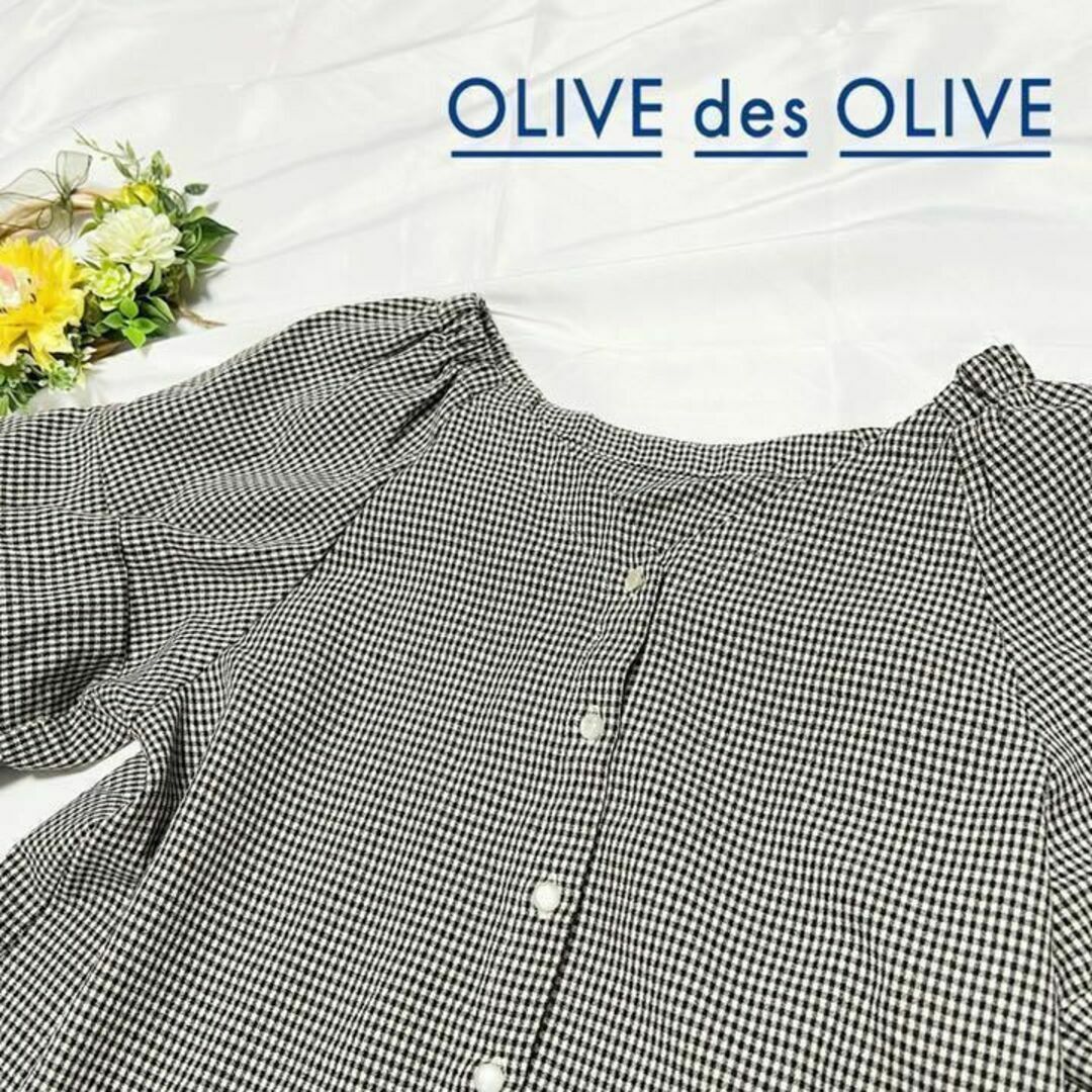 OLIVEdesOLIVE(オリーブデオリーブ)の【良品　送料無料】オリーブデオリーブ　ブラウス　サイズm レディースのトップス(シャツ/ブラウス(半袖/袖なし))の商品写真