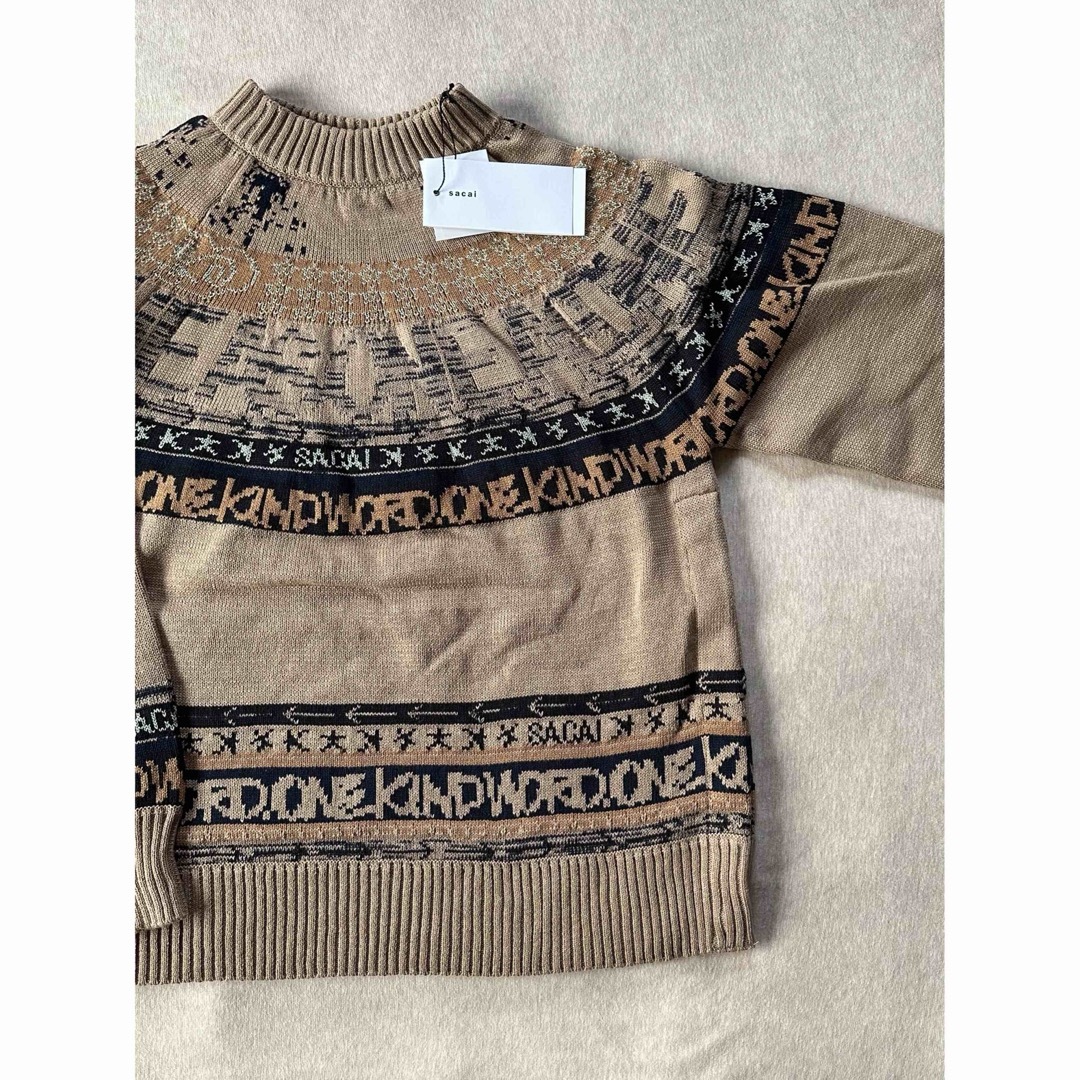 sacai - 1新品 sacai サカイ Eric コットン ニット セーター sacai - 1新品 sacai サカイ Eric コットン ニット セーター