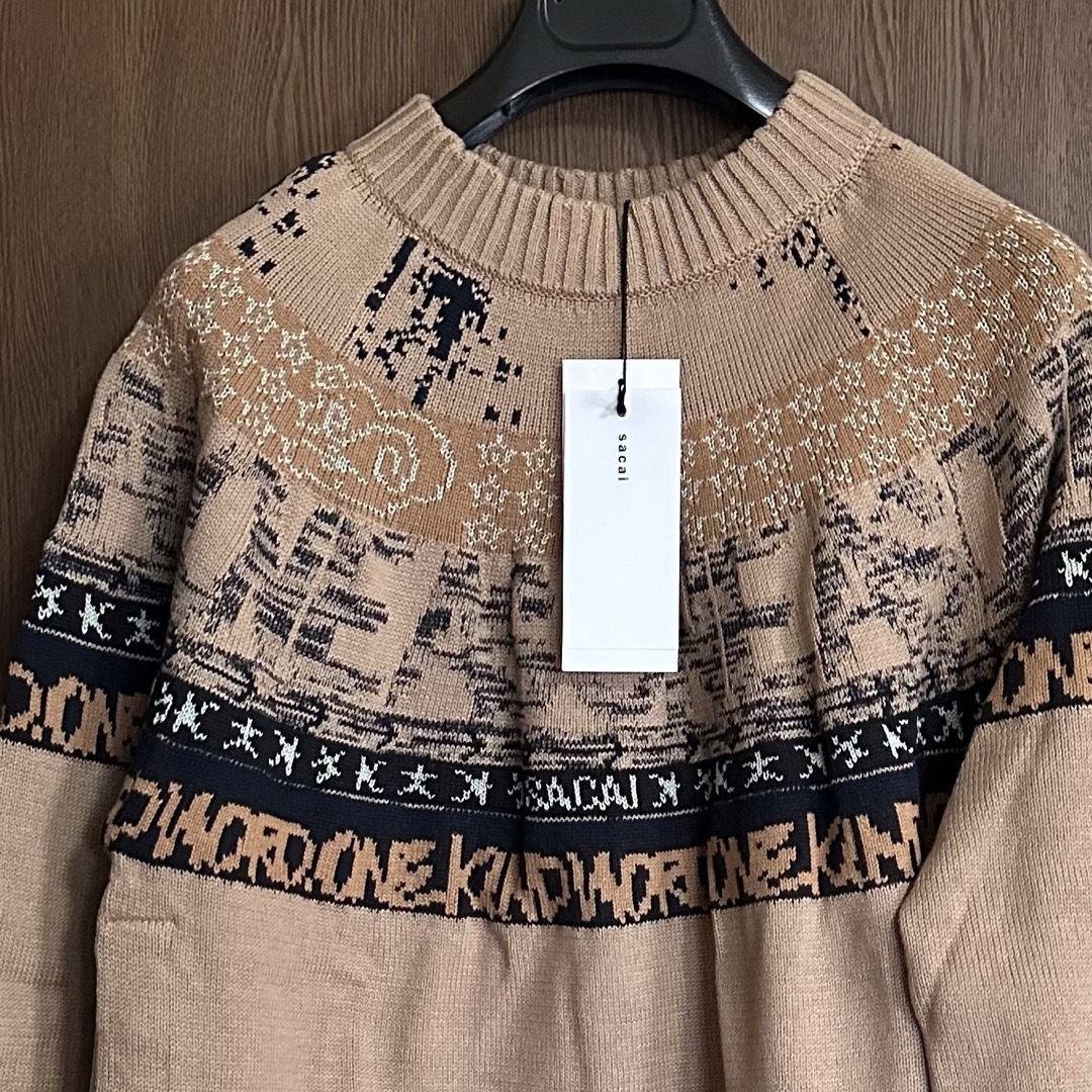 sacai - 1新品 sacai サカイ Eric コットン ニット セーター sacai - 1新品 sacai サカイ Eric コットン ニット セーター