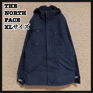 ザノースフェイス(THE NORTH FACE)の【ノースフェイス】コート　アウター　パーカー　ネイビー　迷彩　刺繍　肩ロゴ２K(その他)