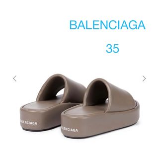 バレンシアガ(Balenciaga)のBALENCIAGA バレンシアガ RISE サンダル グレージュ 35(サンダル)