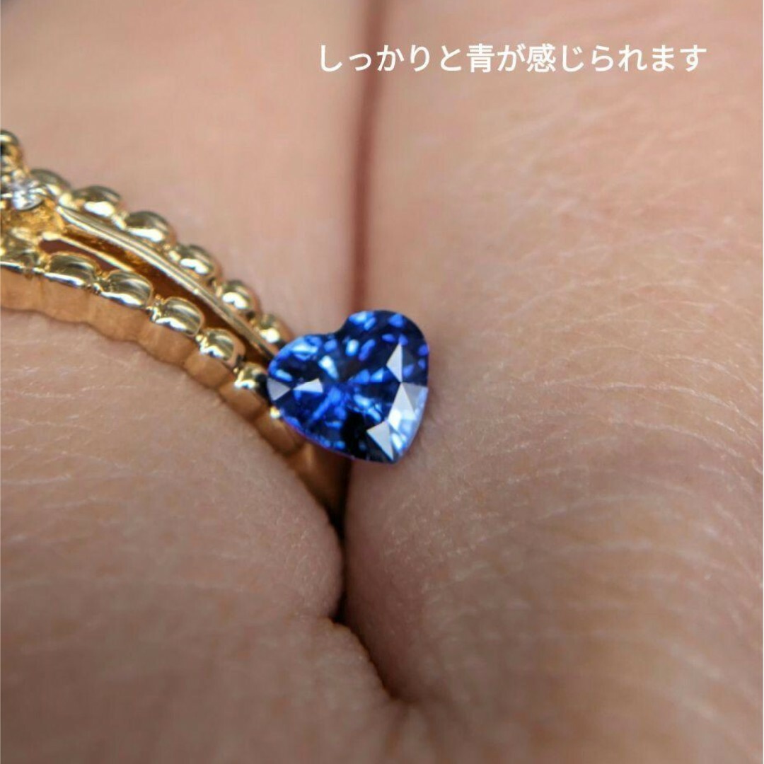 非加熱 0.48ct 〜まごころ〜 ブルーサファイア ハンドメイドの素材/材料(各種パーツ)の商品写真