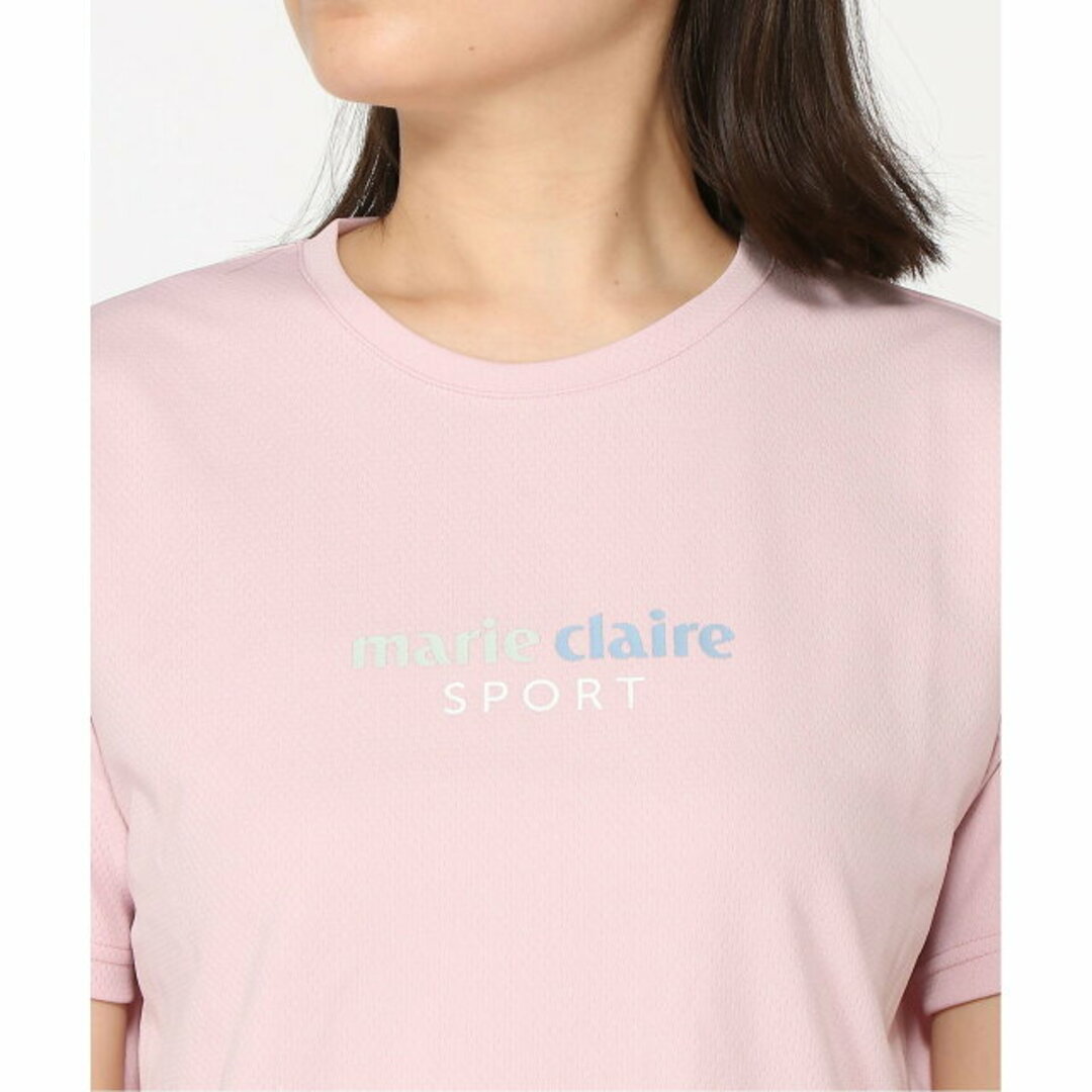 【ライトピンク】marie claire sport/(W)ロゴTシャツ レディースのトップス(カットソー(長袖/七分))の商品写真